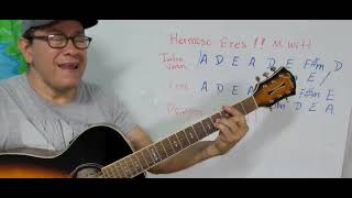 Hermoso eres Marcos Witt Tutorial Guitarra Rodrigo Ma [upl. by Yanehs229]