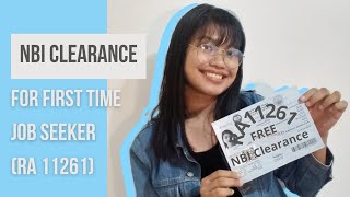 HOW TO APPLY FOR NBI CLEARANCE 2021  First Time Job Seekers  RA 11261 [upl. by Blandina401]