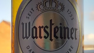 734 Warsteiner Premium Lager 48 GERMANY 🇩🇪 [upl. by Nylcoj]