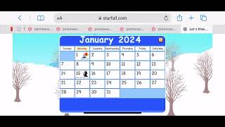 Starfall Calendar January 19 2024 [upl. by Edward]