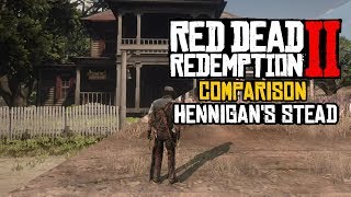 Red Dead Redemption 2 Map Comparison  Hennigans Stead [upl. by Thibaut]