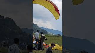 Paragliding Pokhara Nepal🪂🇳🇵Tandemflight Paragliding Landing music song [upl. by Oile]