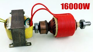 Electricity Transformer 220V Motor armature Lightbulb United Electrical Energy Inverter Generator [upl. by Aile954]