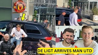 EARTHSHATTERING TRANSFER DE LIGT TOUCHES DOWN IN MANCHESTER FOR BLOCKBUSTER MOVE TO UNITED [upl. by Ellemac52]