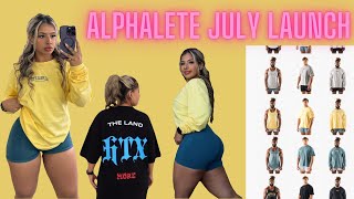 ALPHALETE JULY LAUNCH TRY ON HAULREVIEW [upl. by Corkhill]