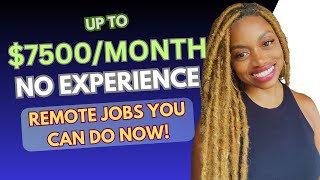 8 BEST NO EXPERIENCE WORK AT HOME JOBS YOU CAN ACTUALLY START RIGHT NOW [upl. by Norita]