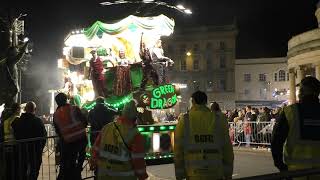 Bridgwater Carnival Green Dragon November 2nd 2024 [upl. by Sewole]