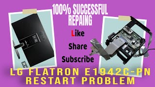 LG FLATRON E1942CPN LED MONITOR RESTART PROBLEM SOLVED [upl. by Enneles724]