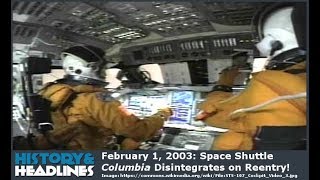 February 1 2003 Space Shuttle Columbia Disintegrates on Reentry [upl. by Booze]