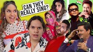 Waleska amp Efra react to Famous Indian SINGERS Sons amp Daughters with singing careers [upl. by Drona]