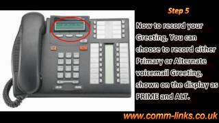 How to Record your personal voicemail Greetings on a meridian Norstar [upl. by Gratt]