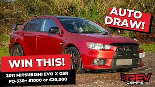 WIN THIS 2011 MITSUBISHI EVO X GSR FQ330 £1000 or £20000 [upl. by Lorrac713]