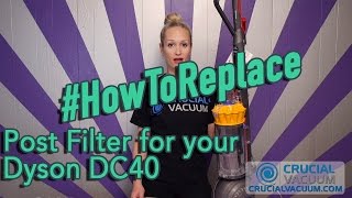 Replace Your Post Motor Filter for your Dyson DC40 Vacuum  Part 92267601 [upl. by Angelita]