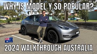 2024 Tesla Model Y RWD Review Australia and Autopilot Test Drive [upl. by Qulllon]