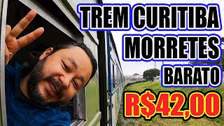 COMO É VIAJAR NO VAGÃO BARATO DO TREM DE CURITIBA  MORRETES  Classe econômica  Vlog [upl. by Shaylah]