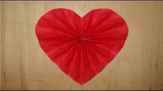 Paper heart decoration for Valentines Wedding or Anniversary [upl. by Lalla]