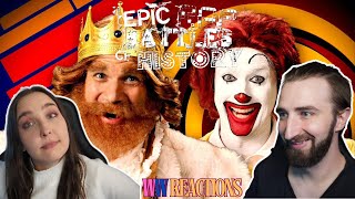 FOOD FIGHT ERB Ronald McDonald vs The Burger King reaction [upl. by Aienahs316]