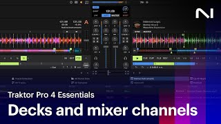 Traktor Pro 4 decks and mixer channels  Native Instruments [upl. by Atikim297]