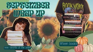 I read 15 books in September faves and flops [upl. by Zetroc]