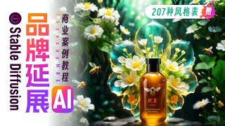 AI品牌LOGO延展设计海报FooocusMRE商业案例教程 [upl. by Eagle138]