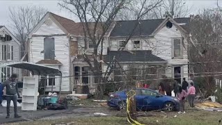 Severe weekend storms killed six people in central Tennessee neighborhoods damaged [upl. by Idzik]