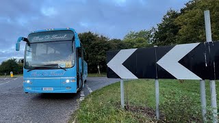 X12CCC VolvoPlaxton on a school positioning journey from Woolpit to Rickinghall [upl. by Dareg]