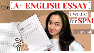 reading my ACTUAL A ENGLISH SPM ESSAY amp English SPM ESSAY tips  free tips PDF [upl. by Niarbo]