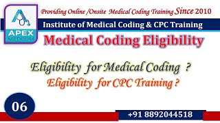 ELIGIBILITY FOR MEDICAL CODING [upl. by Willyt]