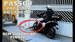 passou por cima do ladrão moto roubada devolvida ao dono e fuga da XJ6 [upl. by Imotas801]