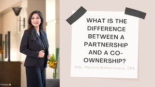 What is the difference between a partnership and a coownership [upl. by Frasch717]