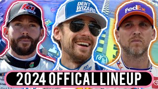 OFFICIAL 2024 NASCAR Cup Series Driver Lineup [upl. by Carper]