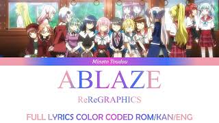 Magia Record Season 3 Song『Ablaze』Vocal Only  ReReGRAPHICS Full Color Coded Lyrics RomKanEng [upl. by Hallie]