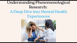 Understanding Phenomenological Research [upl. by Kursh]