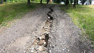 Repairing Washed Out Gravel Driveway [upl. by Malaspina17]