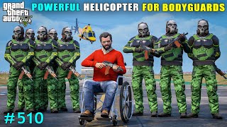 Michael Gifts Powerful Helicopter For Bodyguards  Gta V Gameplay [upl. by Gainor]