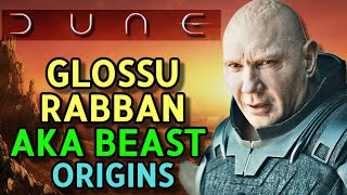 Glossu Rabban Origins  The Most Disturbing Terrifying amp Ruthless Harkonnen Who Is Satan In Flesh [upl. by Eidnam]