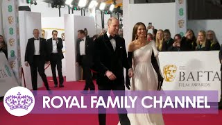 Glamorous Kate and William Arrive for Bafta Film Awards [upl. by Einot]