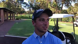 David Micheluzzi after day one of the 2018 Men’s Australian Amateur Championship [upl. by Irdua]