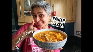 Paneer masala  Vegetarian  How to make a curry  Cook with me  Food with Chetna [upl. by Noiroc]