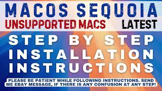 How to Install MacOS Sequoia 15 on Unsupported 20082017 Macs Buy Patched Bootable USB to Upgrade [upl. by Nileve]