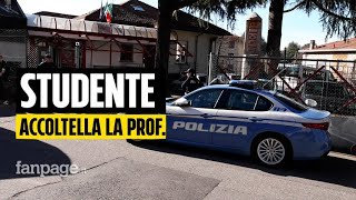 Studente accoltella la prof a Varese la collega quotSi è accasciata sul mio braccio e lho soccorsaquot [upl. by Nodlehs]