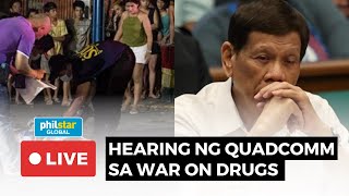 LIVE House Quad Committee probes the alleged extrajudicial killings of the Duterte drug war [upl. by Wren]