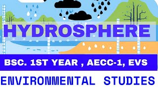 What is Hydrosphere  Water Distribution  Environmental Science  3 1st Year Compulsory Sub l EVS [upl. by Jakie862]