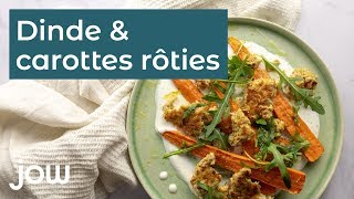 Recette de dinde amp carottes rôties [upl. by Anaderol]