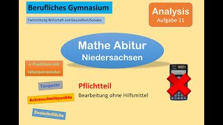 F11 Abiturvorbereitung Mathematik Pflichtteil eFunktion mit Scharparameter [upl. by Yelyab]