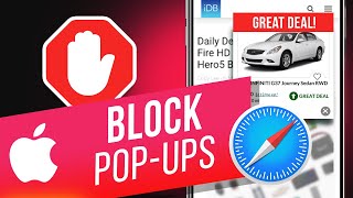 How to Block Web Ads on iPhone amp iPad  How to Block Popups in Safari [upl. by Jedd830]