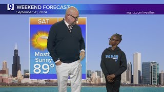 2nd grader reports Fridays weather forecast [upl. by Enyrat]