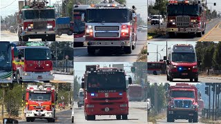 BOMBEROS RESPONDIENDO A INCENDIO EN GALPÃ“N EN LA PINTANA [upl. by Lotson376]