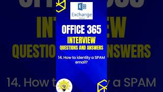 How to identify a Spam email  Office 365 Interview questions and answers shorts interview [upl. by Gnav]