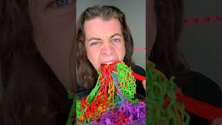 Spicy Rainbow Ramen ASMR 🥵 [upl. by Ailahs]